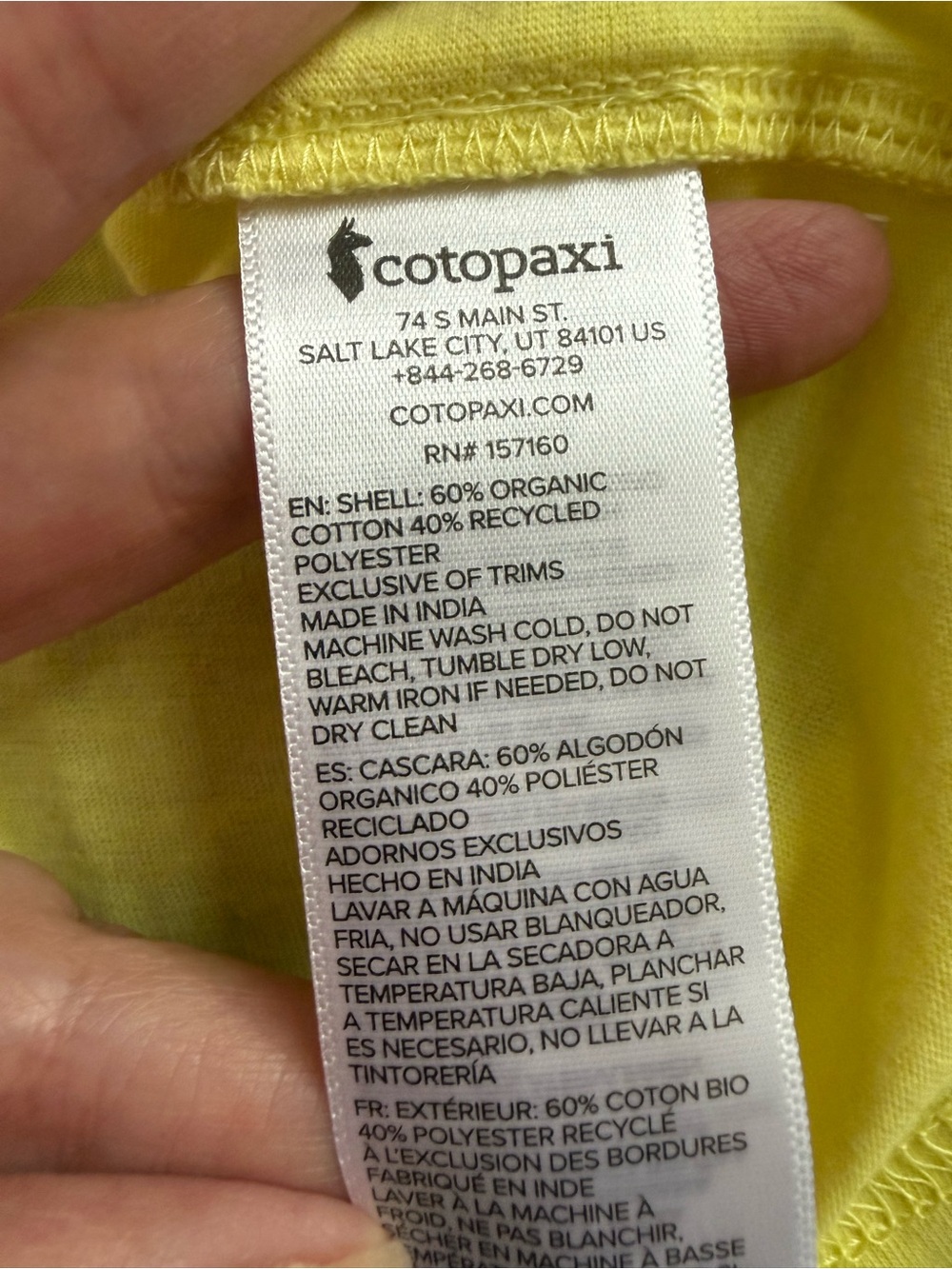 Cotopaxi Yellow Do Good Retro Short Sleeve Shirt Youth Large Women's Small - New - Picture 5 of 12